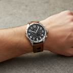 Original Tommy Hilfiger Men's Watch - Silver Case & Brown Leather (1791049)