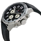 Original Tommy Hilfiger Men's Watch - Silver Case & Black Leather (1791050)