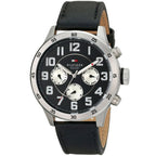Original Tommy Hilfiger Men's Watch - Silver Case & Black Leather (1791050)