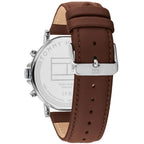 Original Tommy Hilfiger Tyson Men's Watch - Silver Case & Brown Leather (1710585)
