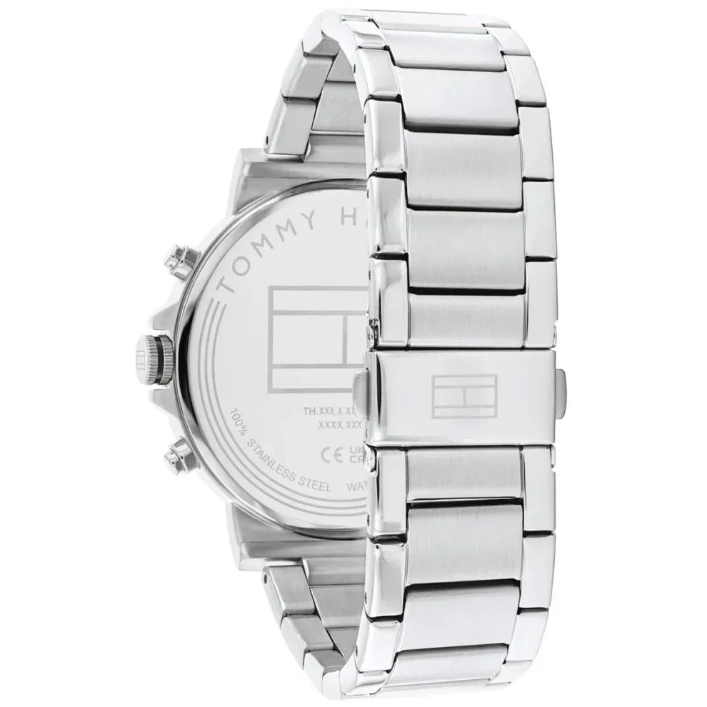 Original Tommy Hilfiger Tyson Men's Watch - Silver Steel & Grey Dial (1710587)