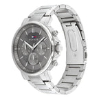 Original Tommy Hilfiger Tyson Men's Watch - Silver Steel & Dark Grey Dial (1710604)