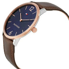 Original Tommy Hilfiger Ultra Slim Men's Watch - Two-Tone Case & Brown Leather (1710354)