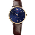 Original Tommy Hilfiger Ultra Slim Men's Watch - Two-Tone Case & Brown Leather (1710354)
