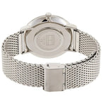 Original Tommy Hilfiger Ultra Slim Men's Watch - Silver Mesh Steel & Black Dial (1710355)