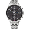 Original Tommy Hilfiger West Men's Watch - Silver Steel & Dark Grey Dial (1791707)