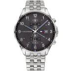 Original Tommy Hilfiger West Men's Watch - Silver Steel & Dark Grey Dial (1791707)