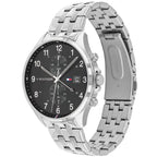 Original Tommy Hilfiger West Men's Watch - Silver Steel & Dark Grey Dial (1791707)