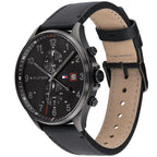 Original Tommy Hilfiger Men's Watch - All Black & Black Leather (1791711)