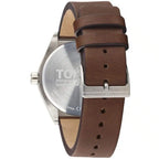 Original Tommy Jeans Monogram Pop Men's Watch - Silver Case & Brown Leather (1791772)