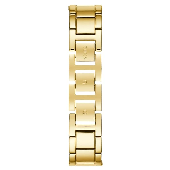 Guess U1155L3 Gold Case Gold Dial Gold Silver Striped Mesh Women's Watch