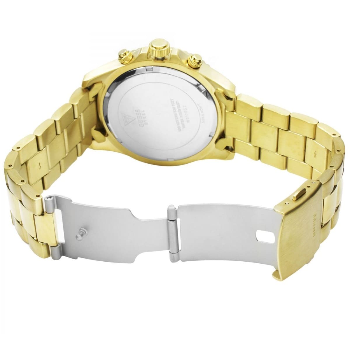 Guess Chaser Chronograph W0170G2 Gold Case Black Dial Gold Metal Men's Watch
