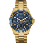 Guess Chaser Chronograph W0172G5 Gold Case Blue Dial Gold Metal Men's Watch