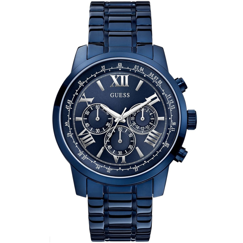 Guess Horizon W0379G5 Blue Tone Stainless Steel Chronograph Look Watch