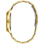 Guess G-Twist W1082L2 Gold Tone Interlocking Logo Dial Watch