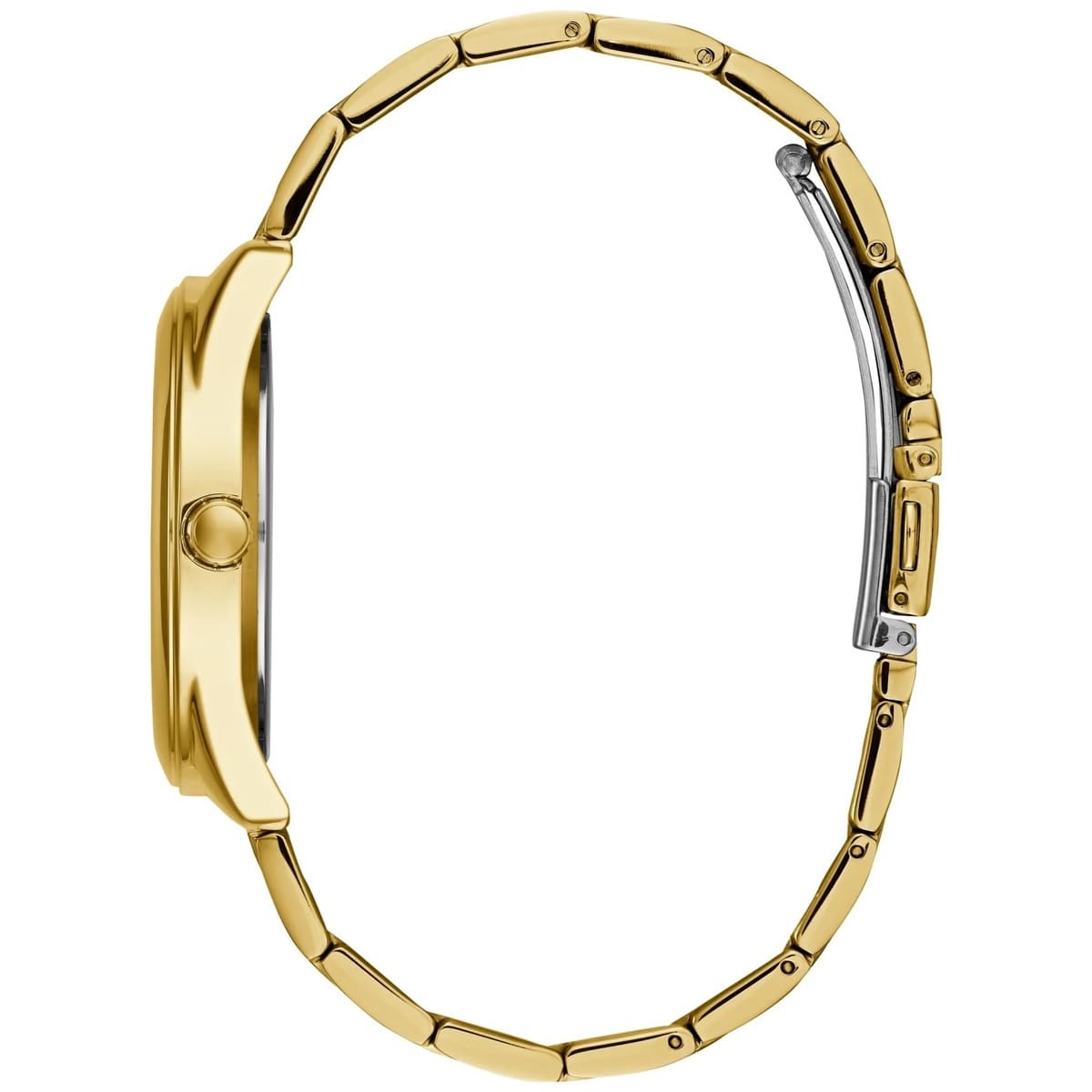 Guess G-Twist W1082L2 Gold Tone Interlocking Logo Dial Watch