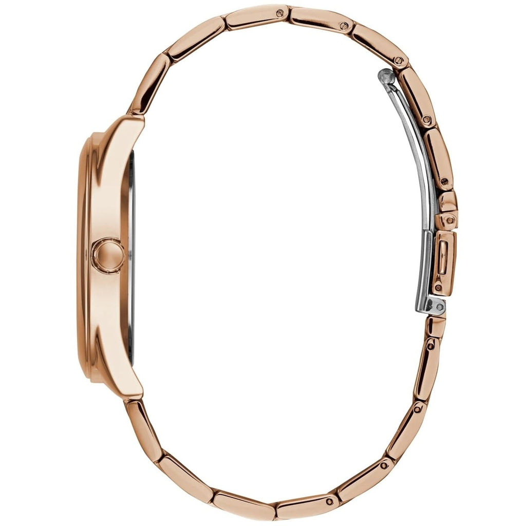 Guess G-Twist W1082L3 Rose Gold Interlocking Logo Dial Watch