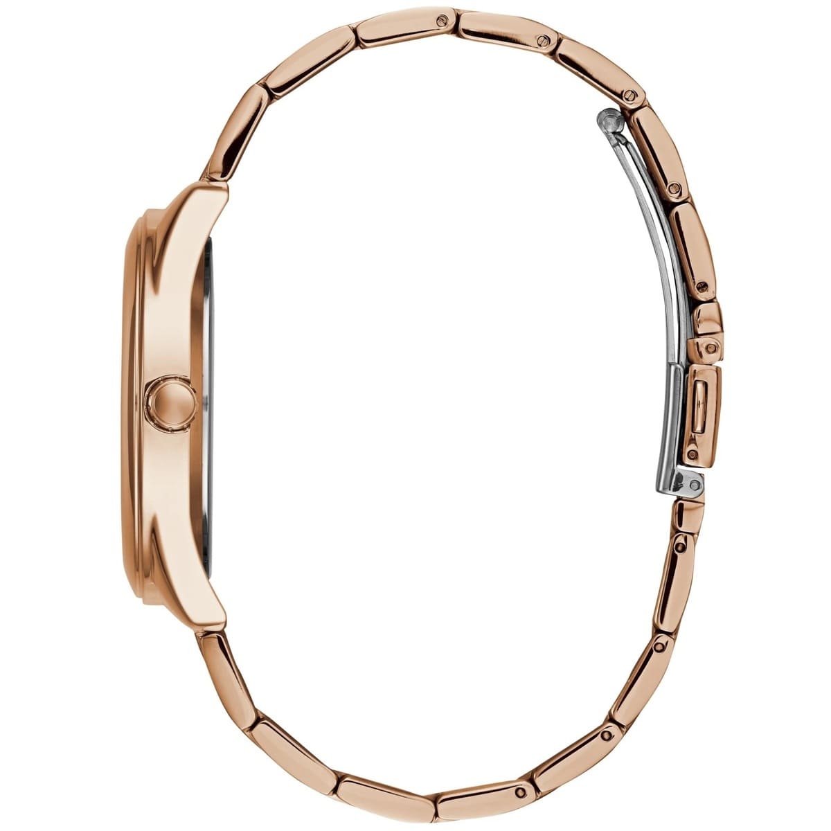Guess G-Twist W1082L3 Rose Gold Interlocking Logo Dial Watch