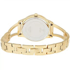 Guess W1145L3 Gold Case Triangle Logo Gold Bangle Women's Watch