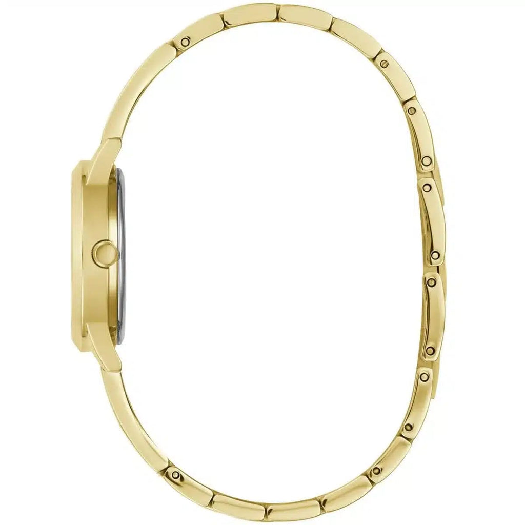 Guess W1145L3 Gold Case Triangle Logo Gold Bangle Women's Watch