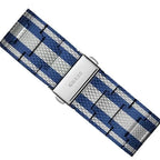 Guess W1179G1 Silver Case Blue Dial Silver Blue Striped Mesh Men's Watch