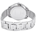 Guess Claudia W1279L1 Silver Case Crystal Bezel 4G Logo Silver Mesh Women's Watch