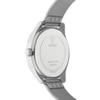 Guess Claudia W1279L1 Silver Case Crystal Bezel 4G Logo Silver Mesh Women's Watch