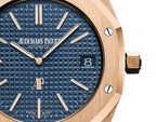 Audemars Piguet Royal Oak Jumbo Extra-Thin 15202OR.OO.1240OR.01 18K Rose Gold 39mm Blue Dial Men’s Watch