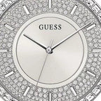 Guess Dress GW0402L1 Silver Mesh Crystal Ladies Watch