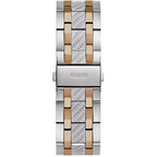ساعة رجالية من Guess طراز GW0714G3 باللونين الفضي والذهبي الوردي
